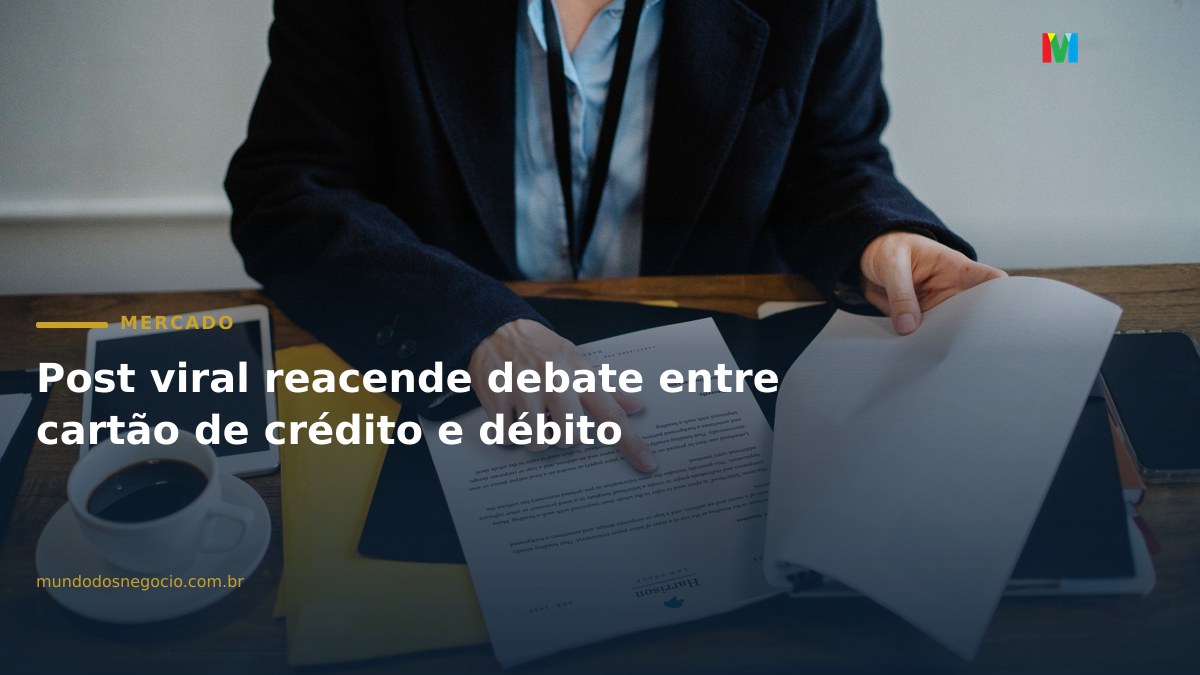 Post viral reacende debate entre cartão de crédito e débito