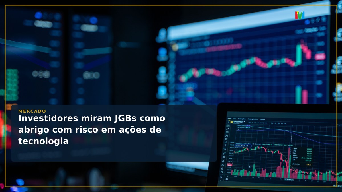 Investidores miram JGBs como abrigo com risco em ações de tecnologia