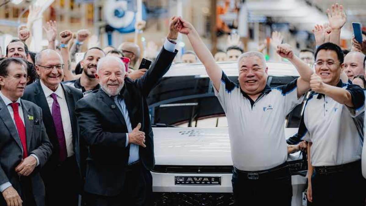 Cerimônia oficial da GWM em Iracemápolis com o presidente Lula na inauguração da fábrica