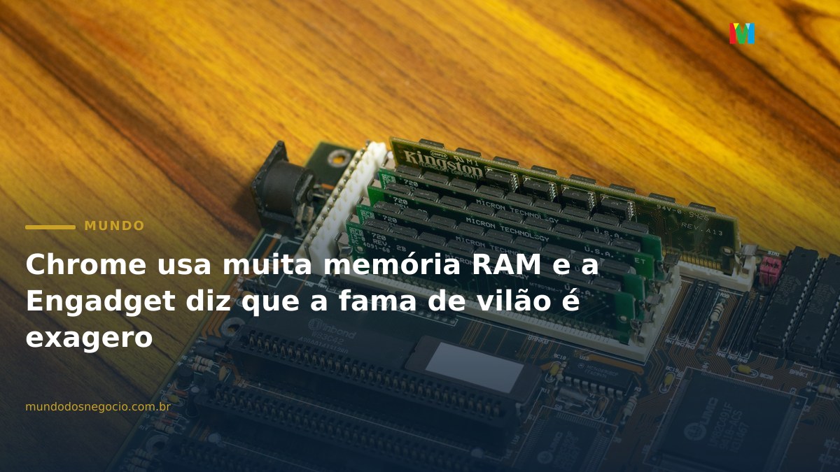 Chrome usa muita memória RAM e a Engadget diz que a fama de vilão é exagero