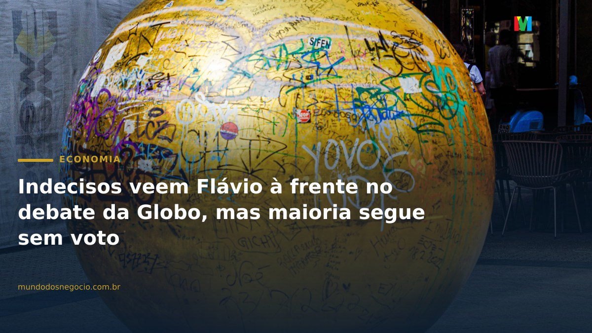 Indecisos veem Flávio à frente no debate da Globo, mas maioria segue sem voto