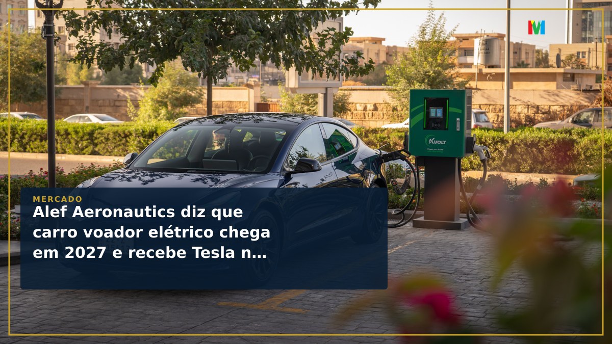 Alef Aeronautics diz que carro voador elétrico chega em 2027 e recebe Tesla na disputa