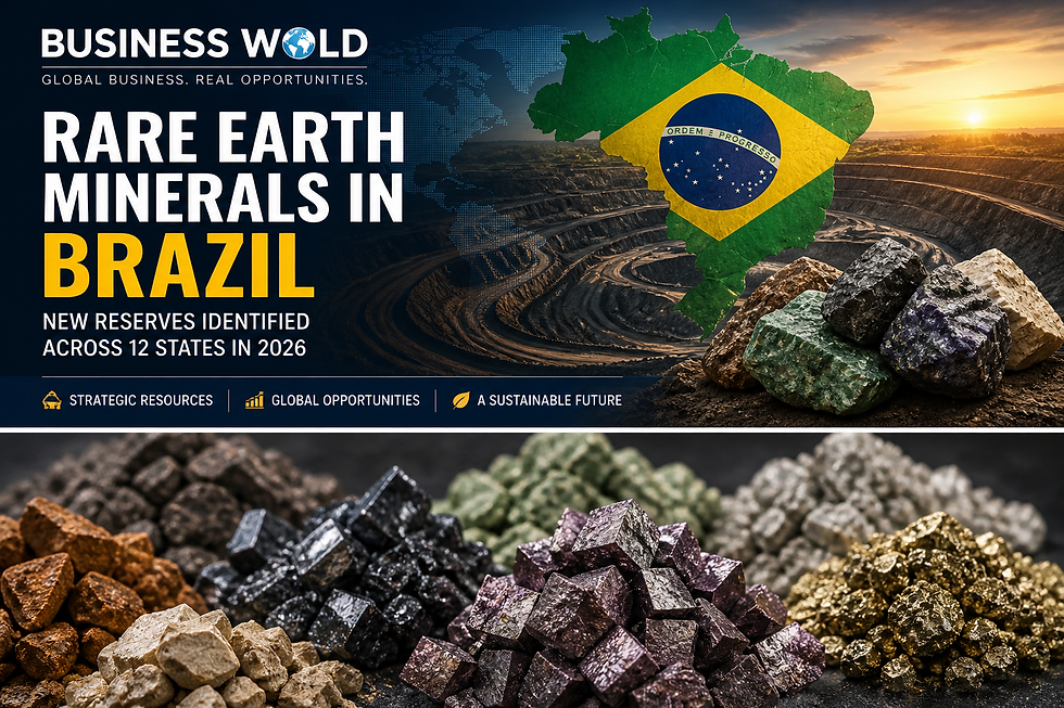 Rare Earth Minerals in Brazil: New Reserves Identified Across 12 States in 2026