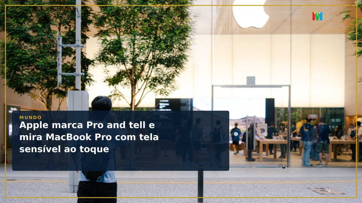 Apple marca Pro and tell e mira MacBook Pro com tela sensível ao toque