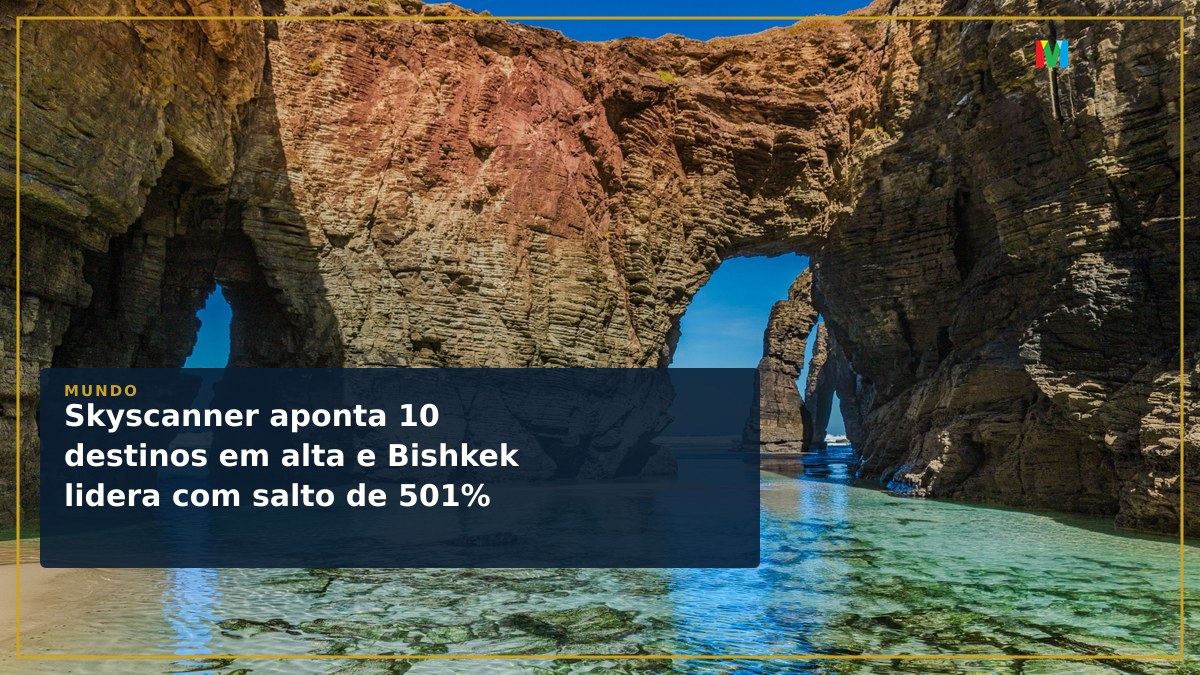 Skyscanner aponta 10 destinos em alta e Bishkek lidera com salto de 501%
