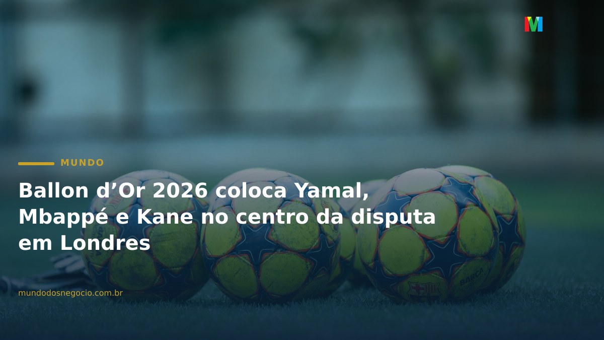Ballon d’Or 2026 coloca Yamal, Mbappé e Kane no centro da disputa em Londres