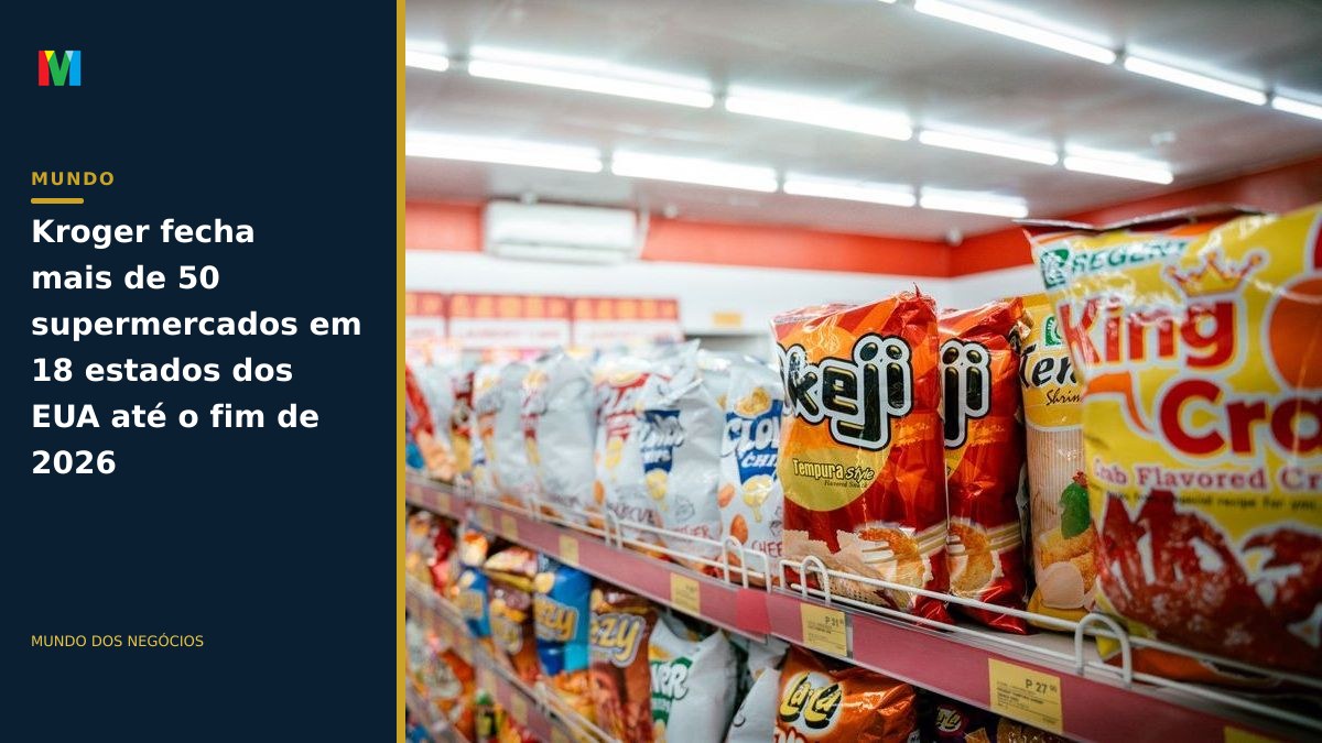 Kroger fecha mais de 50 supermercados em 18 estados dos EUA até o fim de 2026