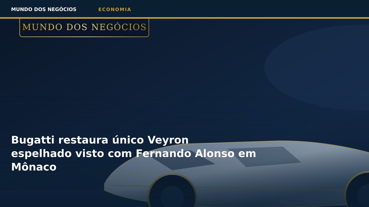 Bugatti restaura único Veyron espelhado visto com Fernando Alonso em Mônaco