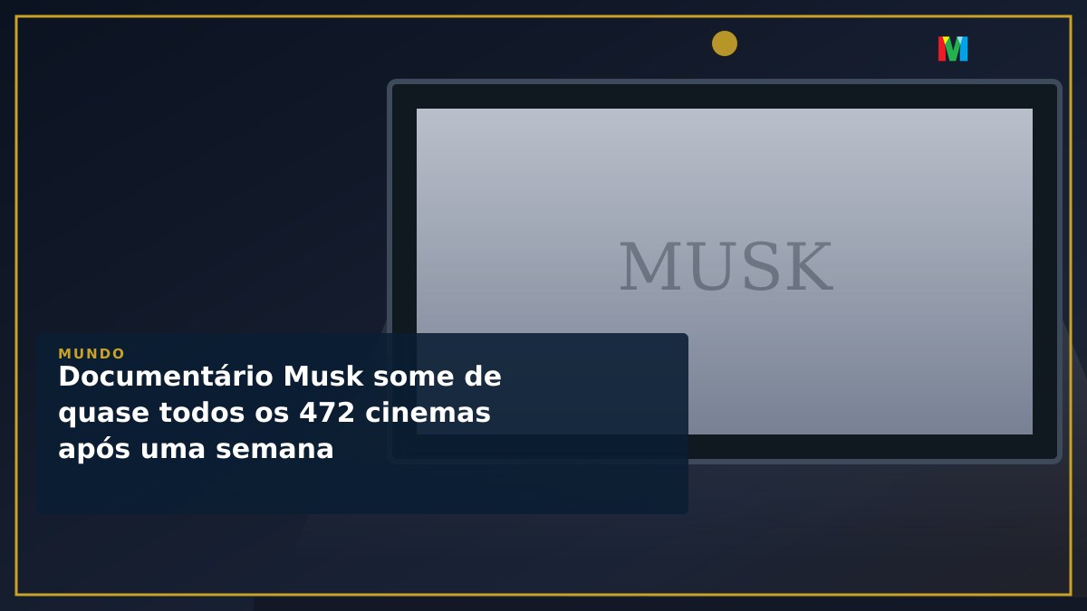 Documentário Musk some de quase todos os 472 cinemas após uma semana