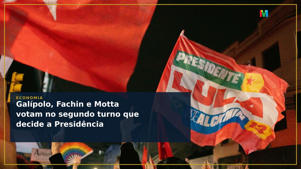 Galípolo, Fachin e Motta votam no segundo turno que decide a Presidência