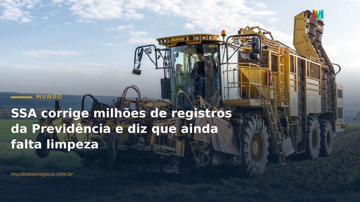 SSA corrige milhões de registros da Previdência e diz que ainda falta limpeza