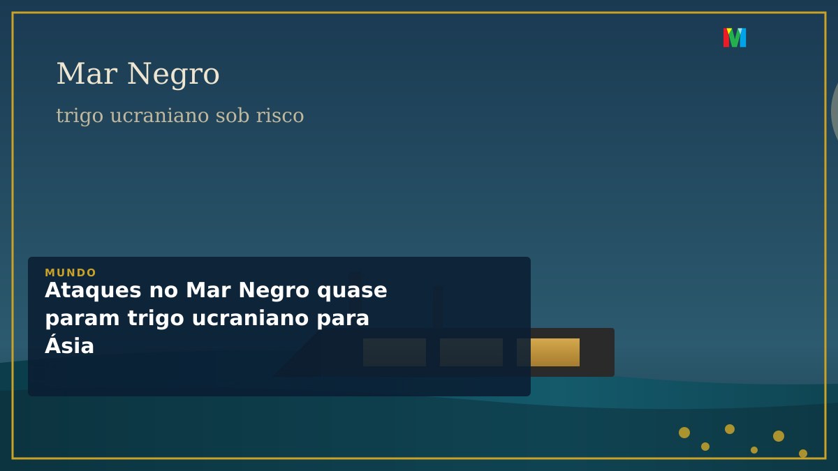 Ataques no Mar Negro quase param trigo ucraniano para Ásia