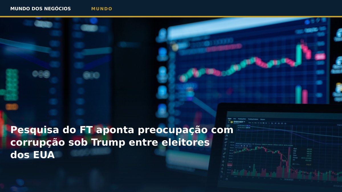 Pesquisa do FT aponta preocupação com corrupção sob Trump entre eleitores dos EUA