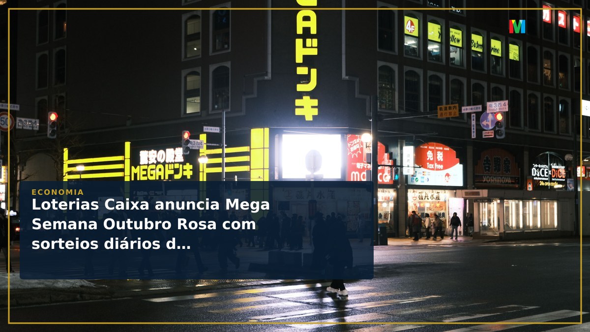 Loterias Caixa anuncia Mega Semana Outubro Rosa com sorteios diários da Mega-Sena