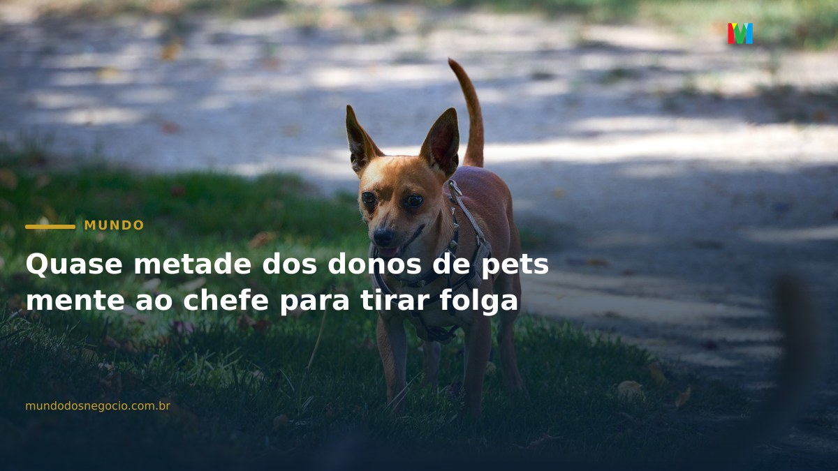 Quase metade dos donos de pets mente ao chefe para tirar folga