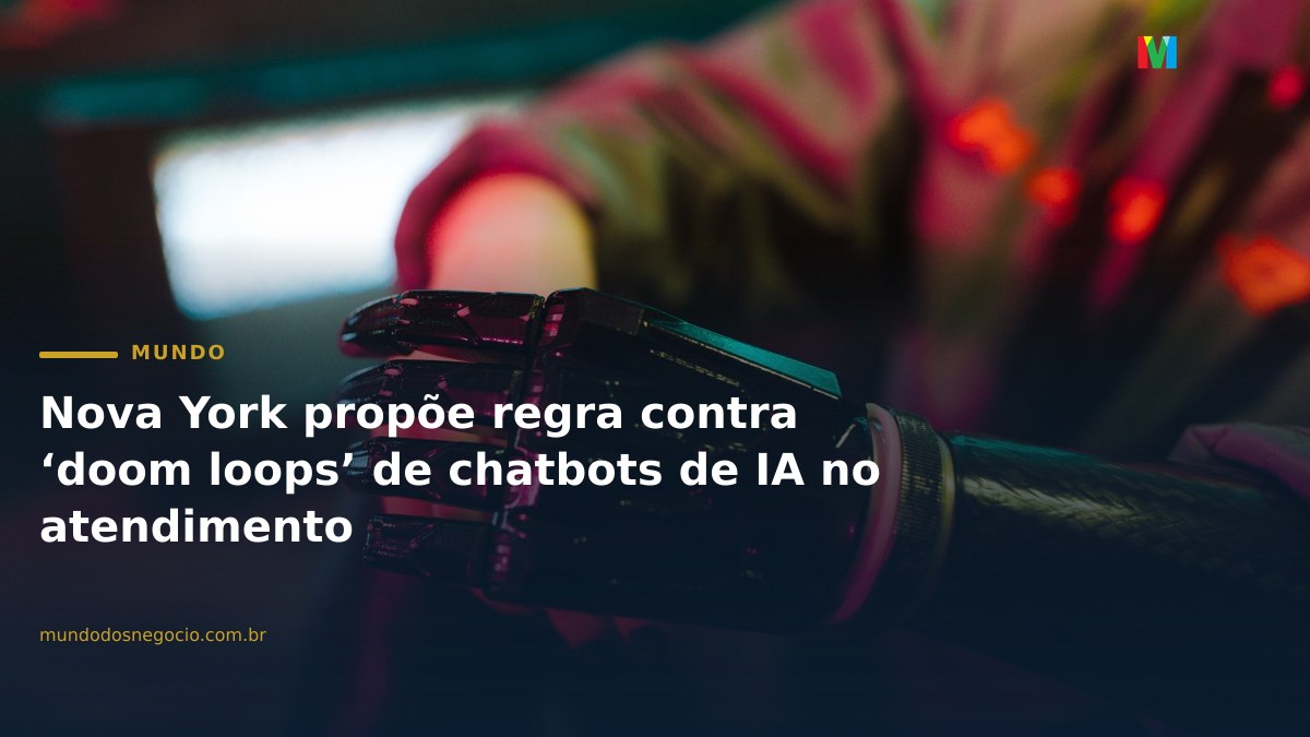 Nova York propõe regra contra ‘doom loops’ de chatbots de IA no atendimento