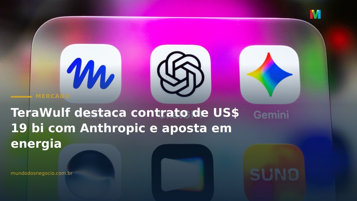 TeraWulf destaca contrato de US$ 19 bi com Anthropic e aposta em energia