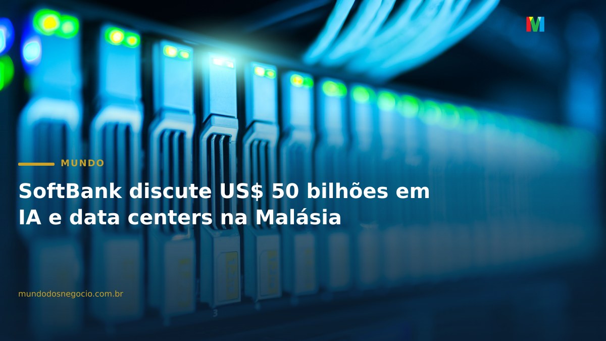 SoftBank discute US$ 50 bilhões em IA e data centers na Malásia