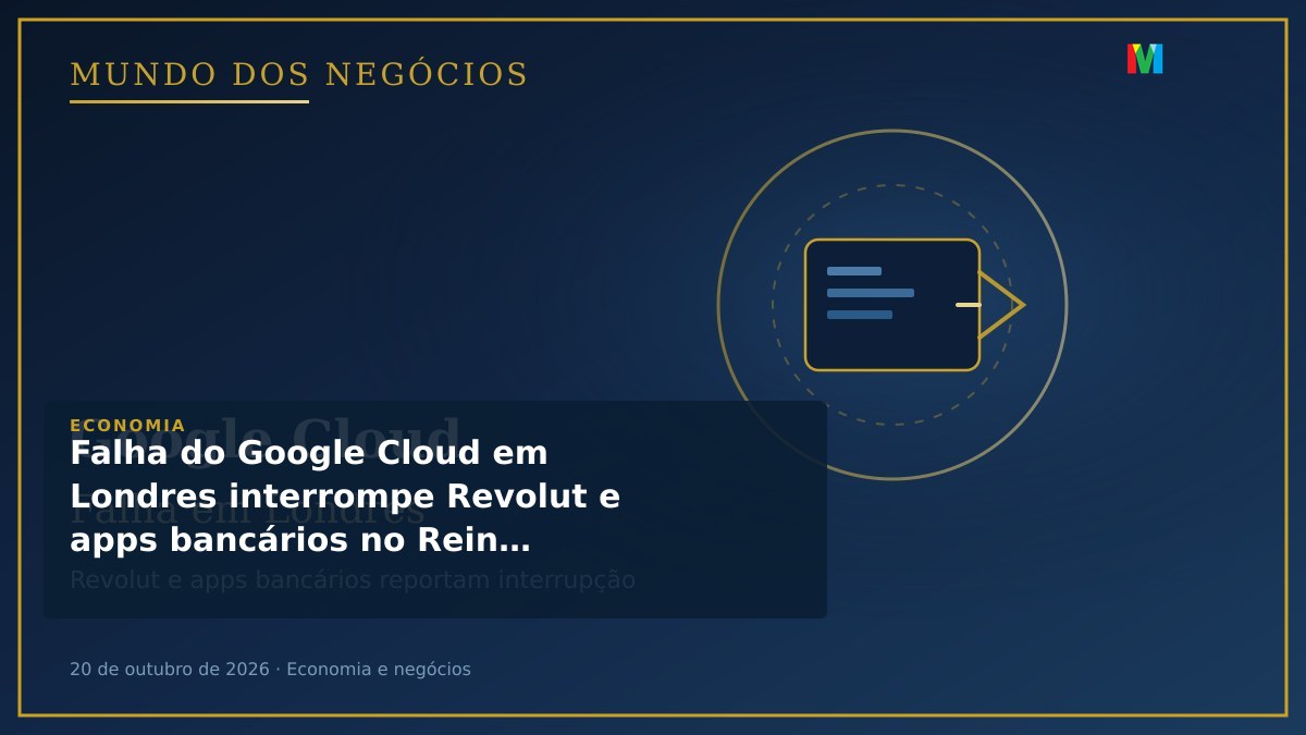 Falha do Google Cloud em Londres interrompe Revolut e apps bancários no Reino Unido