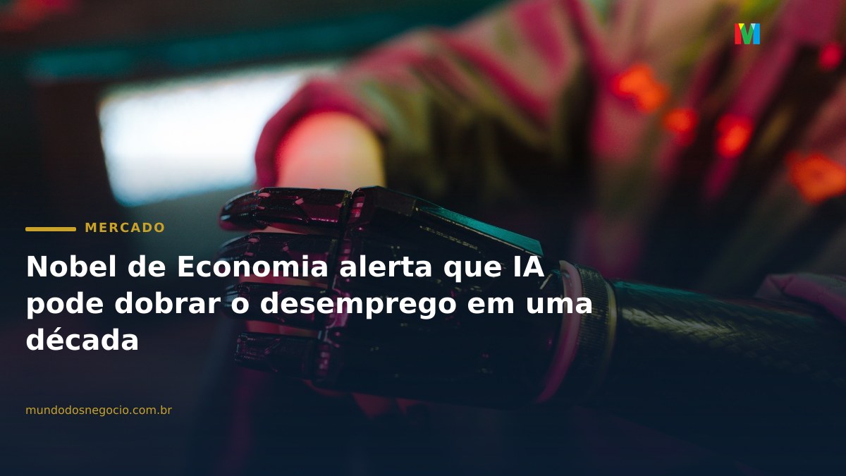 Nobel de Economia alerta que IA pode dobrar o desemprego em uma década