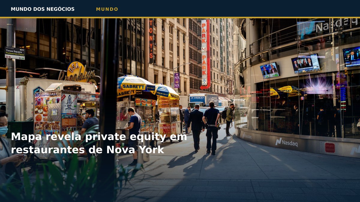 Mapa revela private equity em restaurantes de Nova York