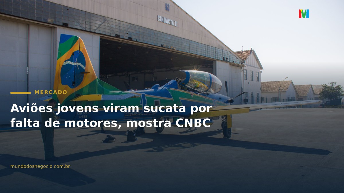 Aviões jovens viram sucata por falta de motores, mostra CNBC