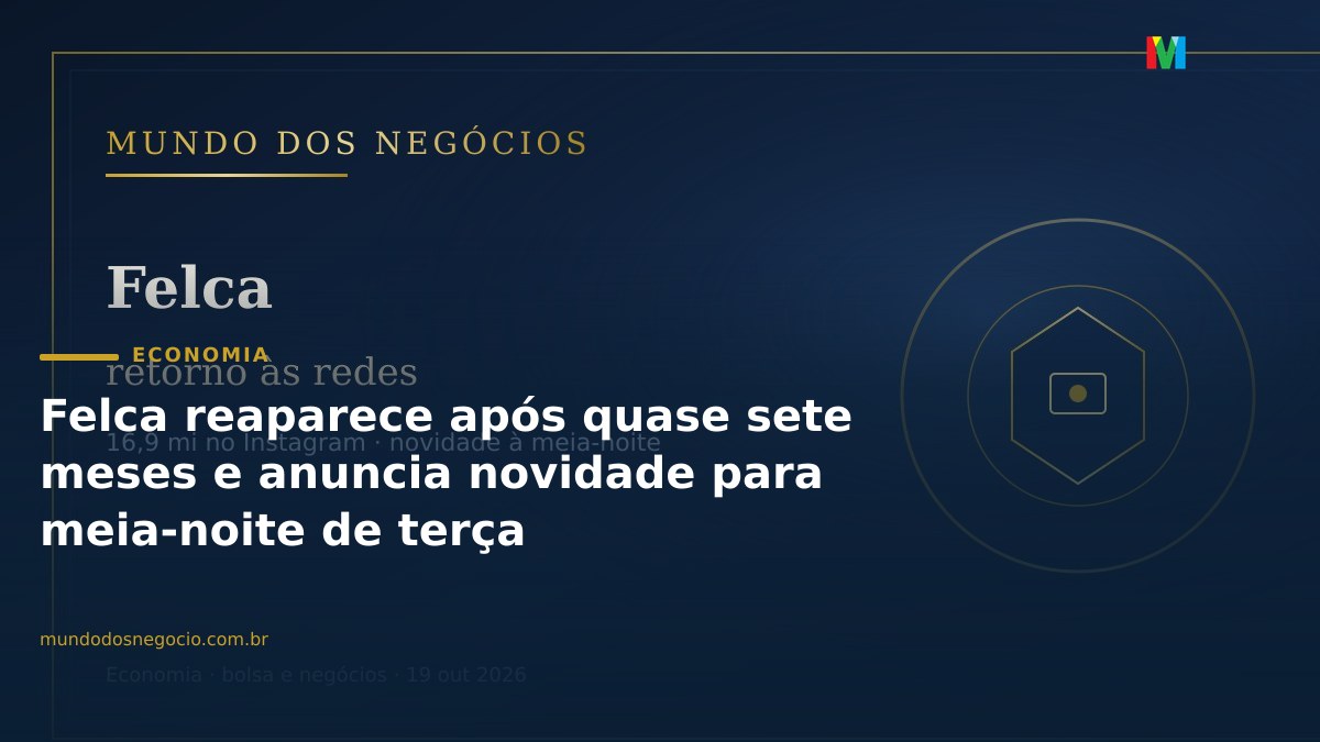 Felca reaparece após quase sete meses e anuncia novidade para meia-noite de terça