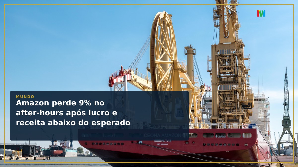Amazon perde 9% no after-hours após lucro e receita abaixo do esperado