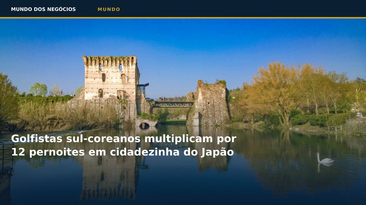 Golfistas sul-coreanos multiplicam por 12 pernoites em cidadezinha do Japão