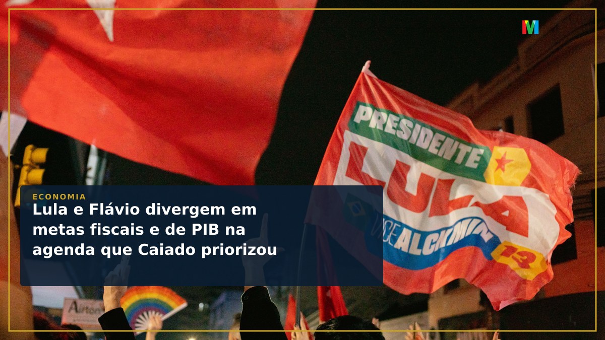 Lula e Flávio divergem em metas fiscais e de PIB na agenda que Caiado priorizou