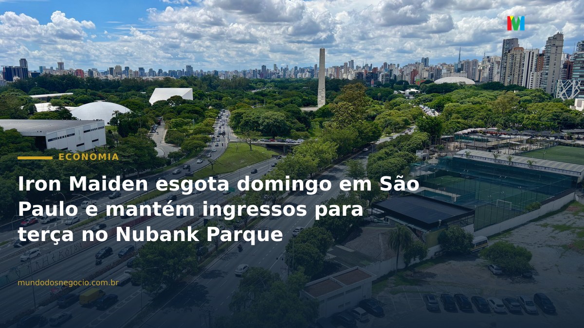 Iron Maiden esgota domingo em São Paulo e mantém ingressos para terça no Nubank Parque