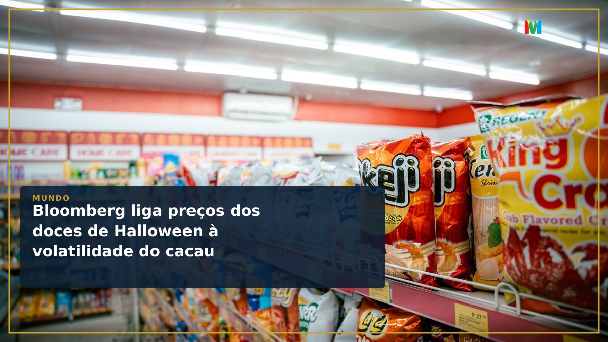 Bloomberg liga preços dos doces de Halloween à volatilidade do cacau