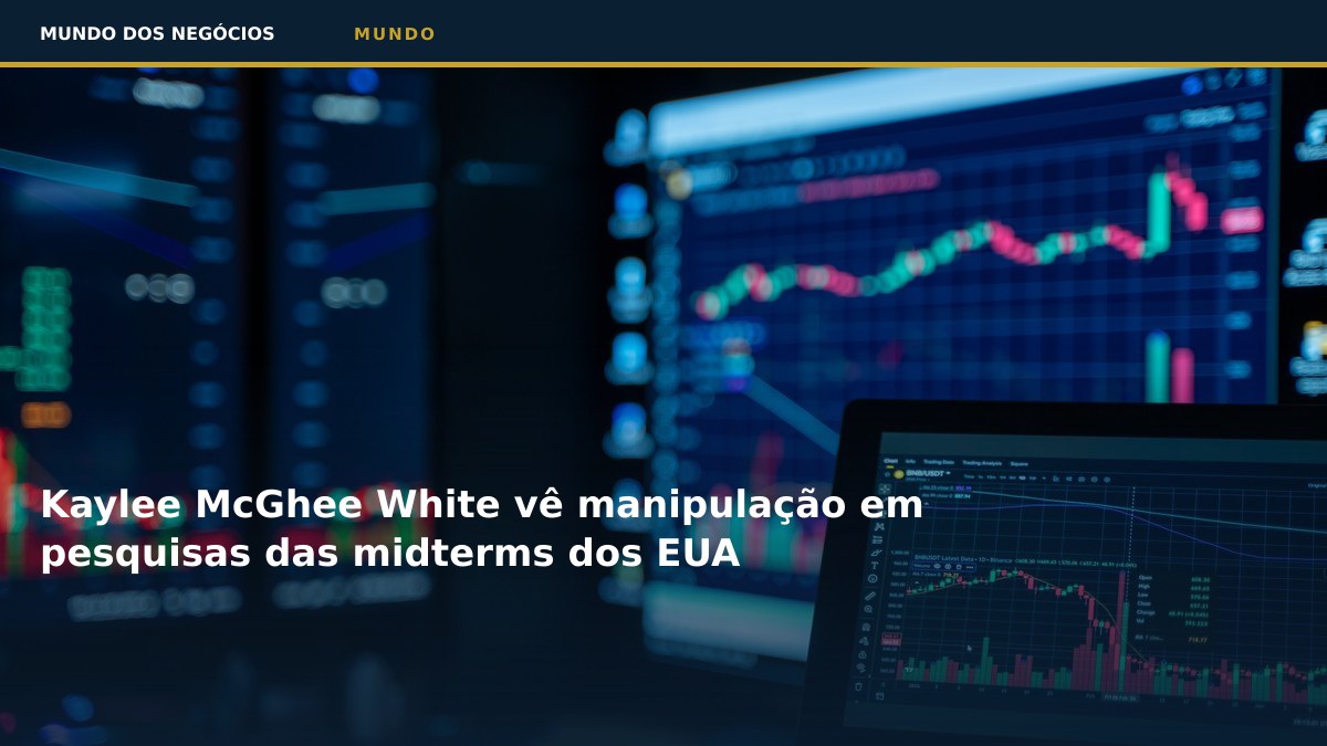 Kaylee McGhee White vê manipulação em pesquisas das midterms dos EUA