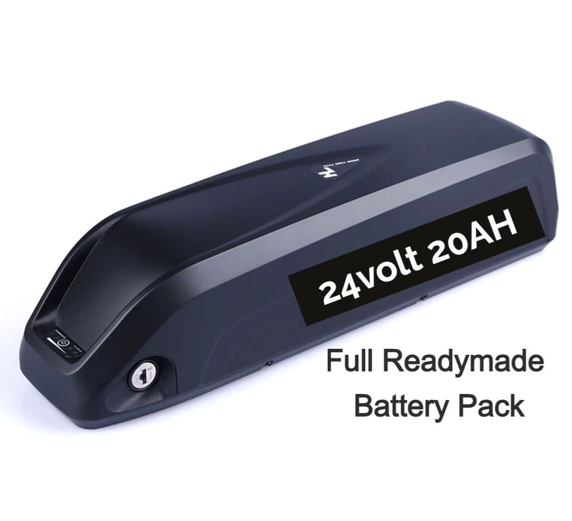 24volt 20AH Hailong Case Electric Cycle Lithium Ion Battery Pack, 50km+ Mileage
