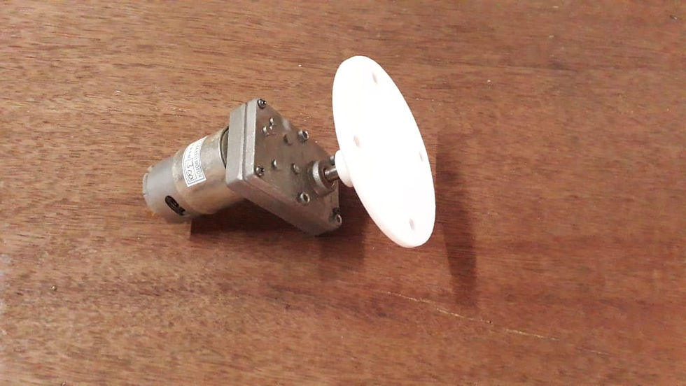 Thumbnail: DC Gear Motor 3D Printed Big Flange Coupler, Customize size coupler