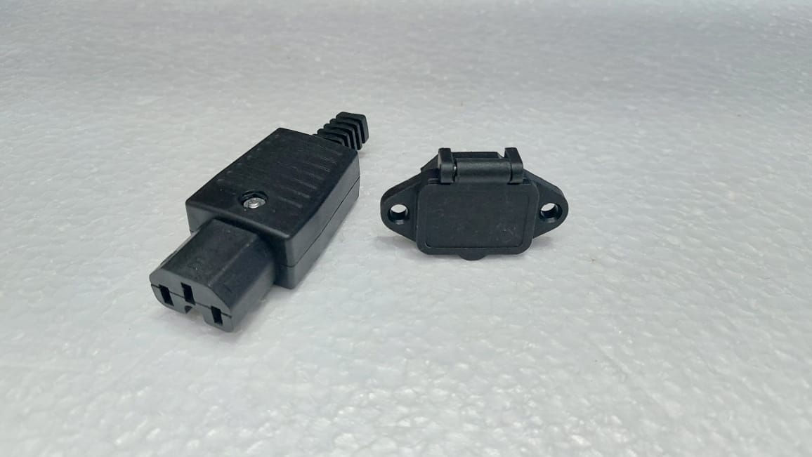 3pin Computer Socket Male Female 1 Pair set AC power Supply Socket Set 250V/10A