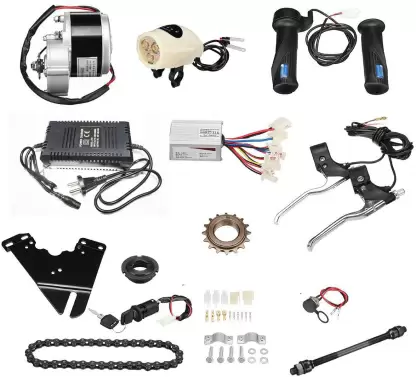 24v 250watts Electric Cycle Gear Motor Conversion Full Kit, Lead Acid Charger