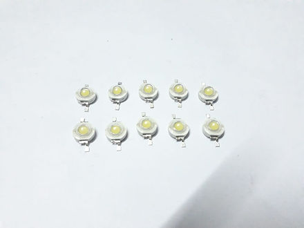 3-5Volt 1watts White Colour LED Pack of 10