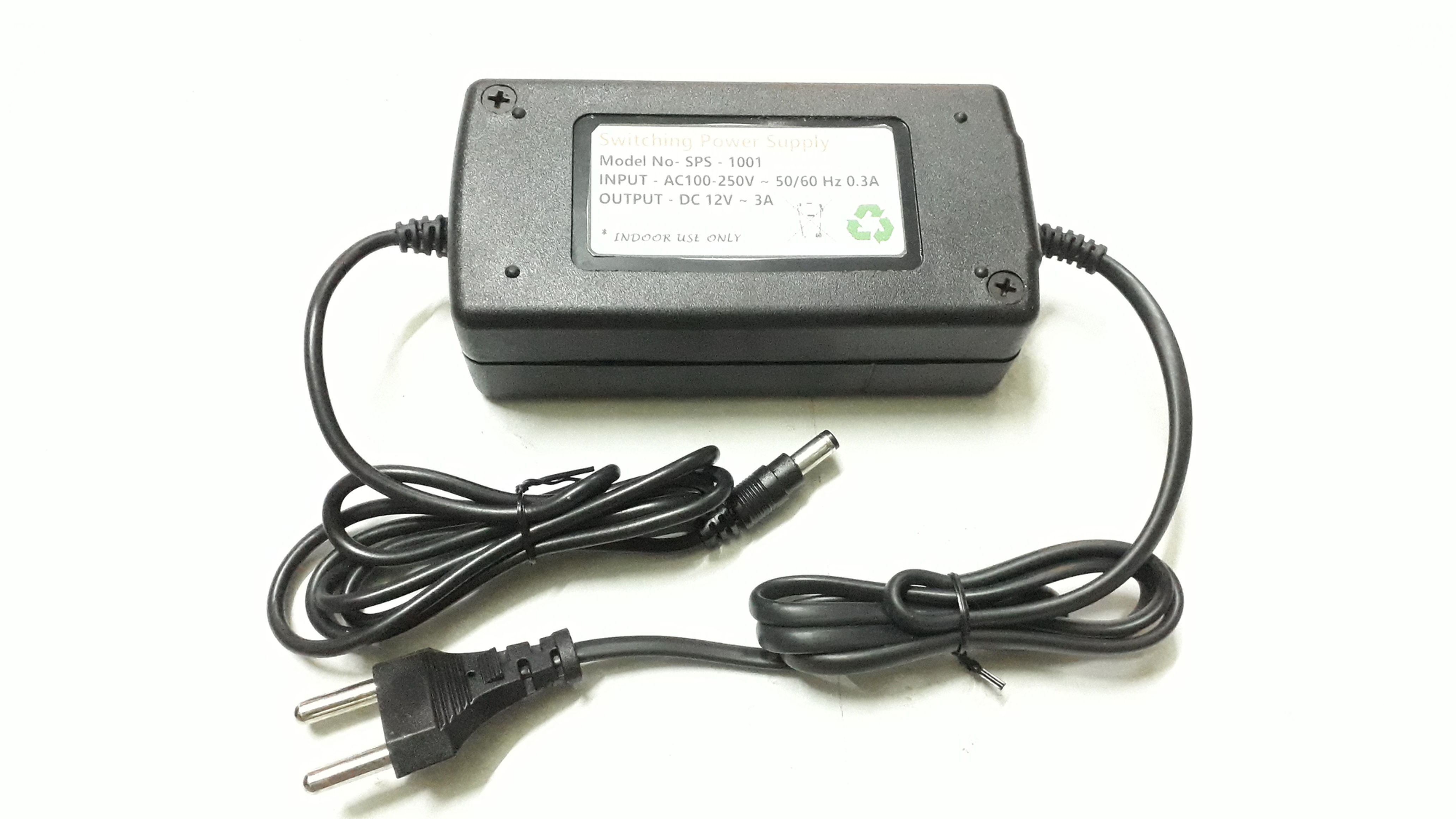 12volt 3Amps 36watts AC/DC Power Adapter with DC Round Pin