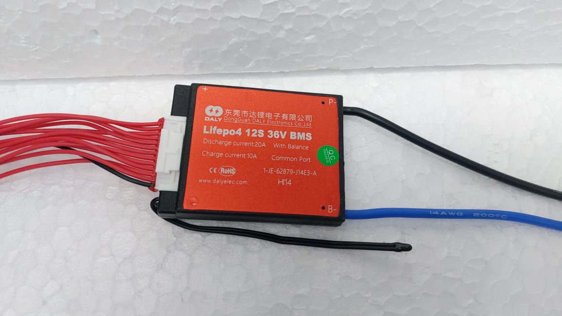 12s 36v 20Amps LifePO4 BMS Module Protection, with Water Proof, Thermal sensor