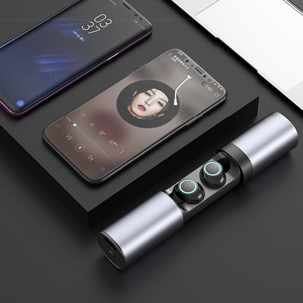 الصورة المصغرة: True Twin 2 In 1 Wireless Headphones With Phone Charger