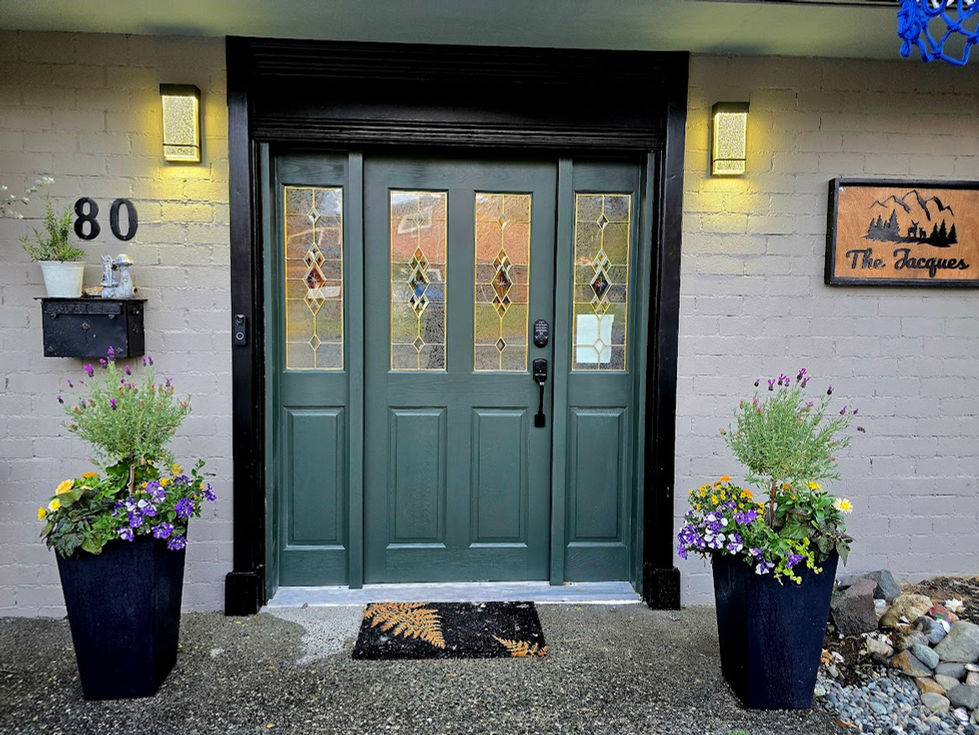 Restoration on an old door and installed by us