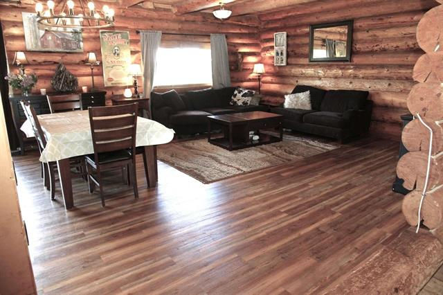 Farm raised floor, flooring and lighting reno completed