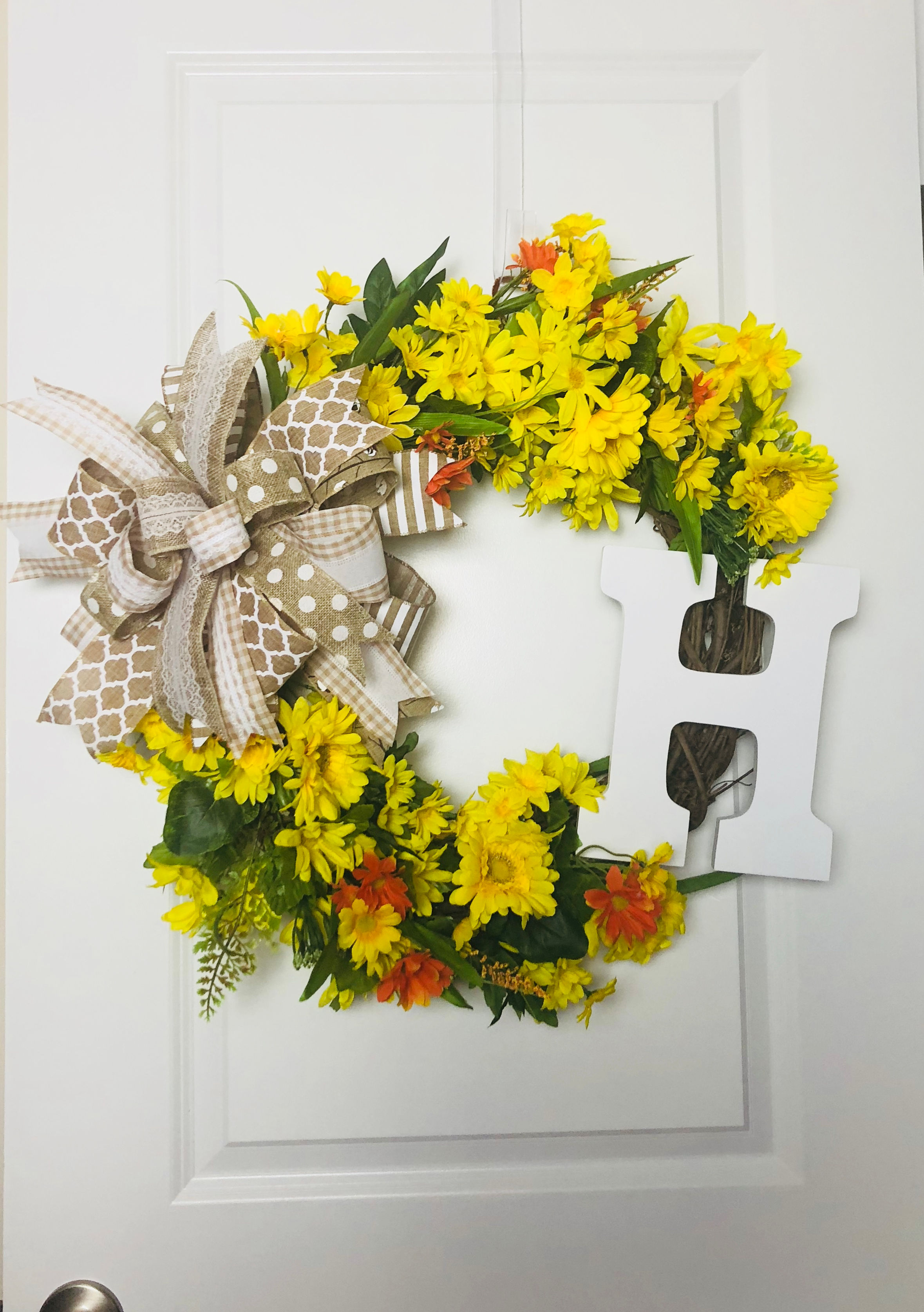 Monogram Grapevine Wreath 