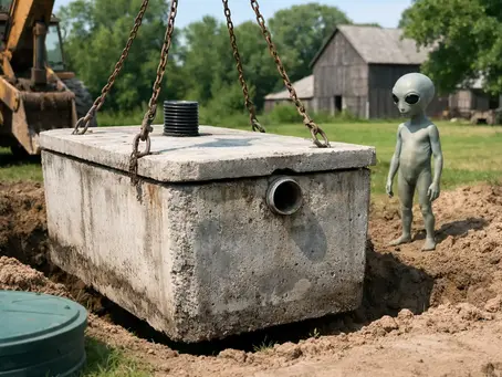 When Were Concrete Septic Tanks First Used?