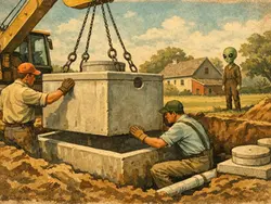 Installing Precast Septic Tanks the Right Way