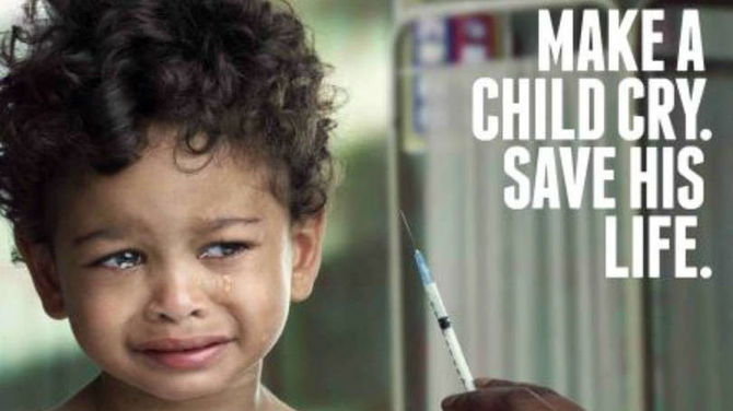 Nova campanha diz 'Faça uma criança chorar'