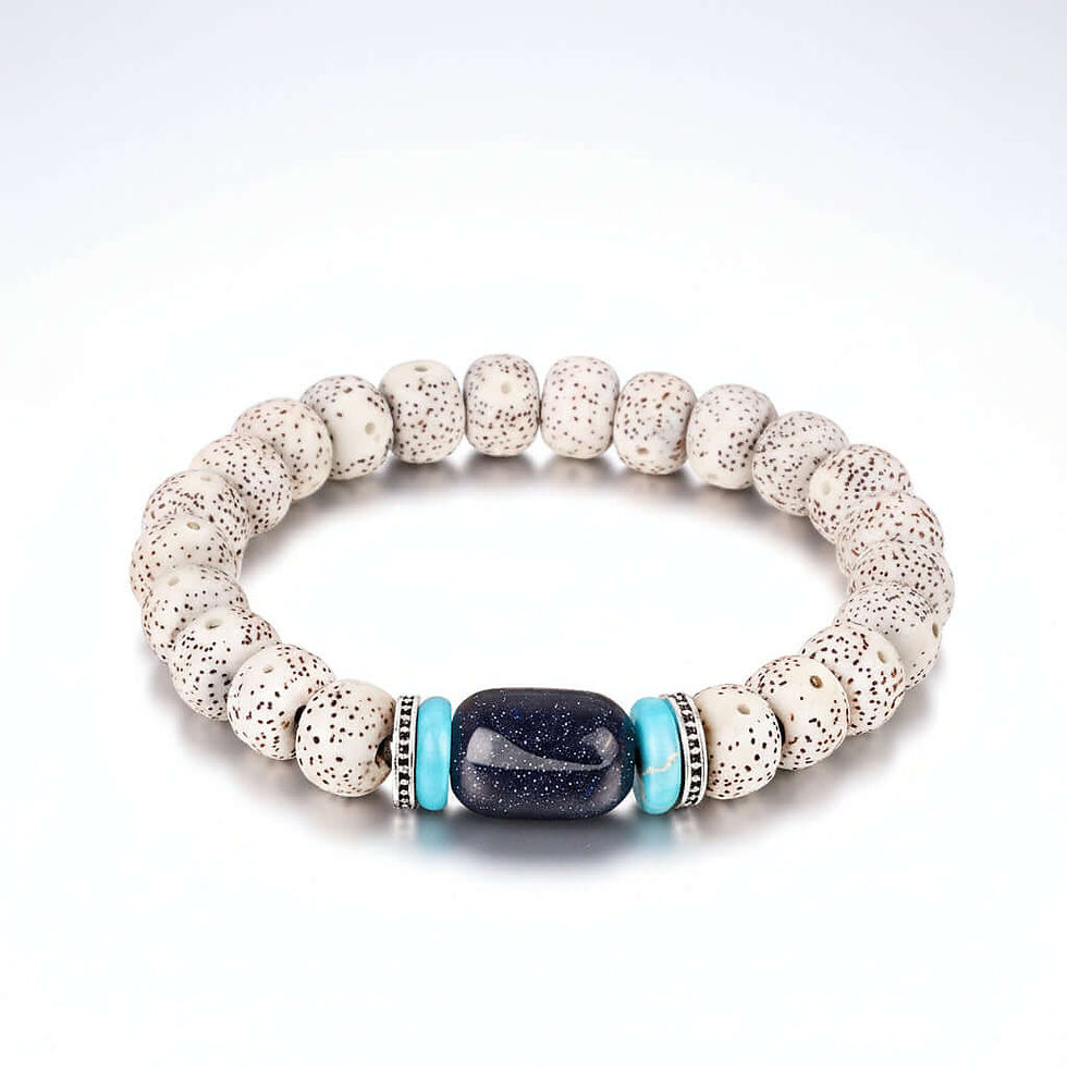 Thumbnail: Bodhi Seed Root Bracelet Single Circle Bracelet Beads Beaded