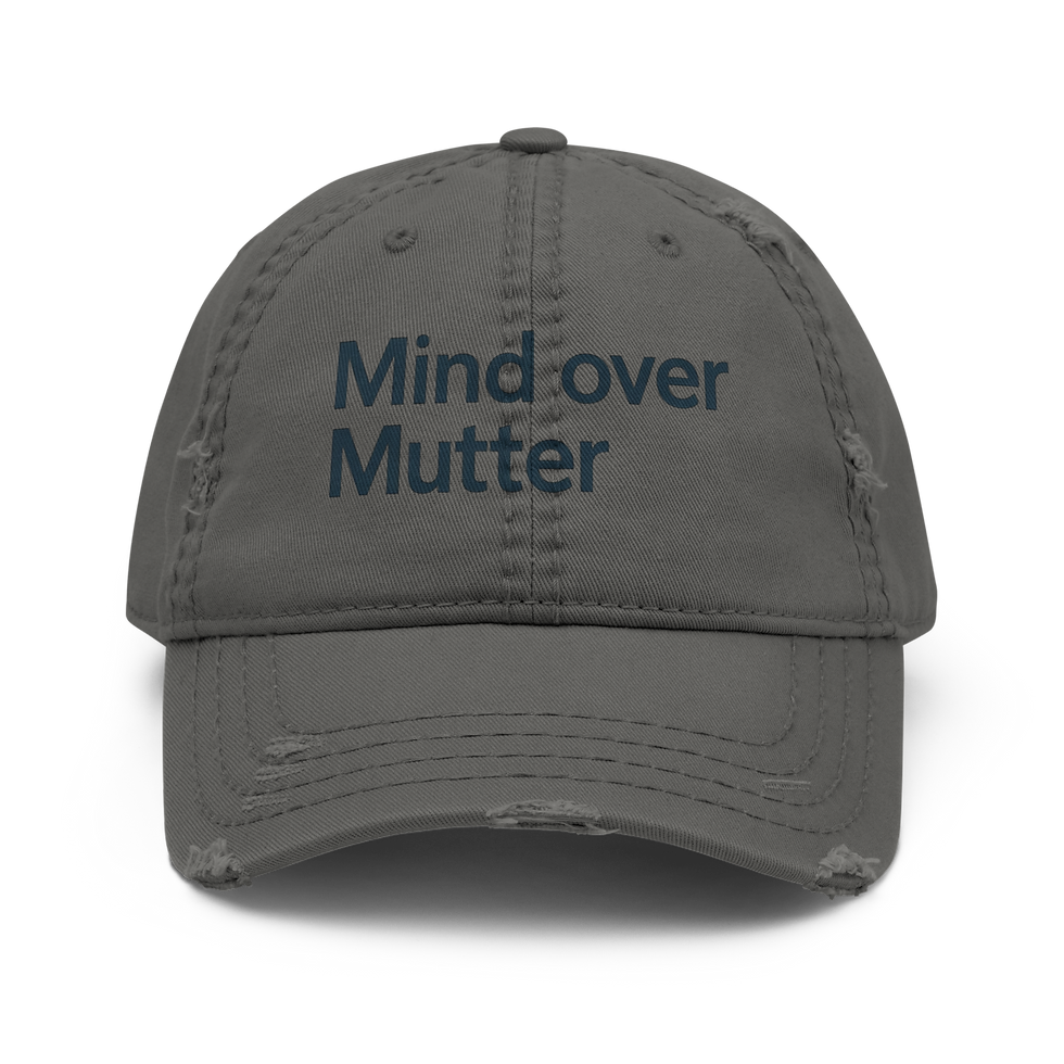 Thumbnail: Mind Over Mutter Distressed Dad Hat | Otto Cap 104-1018