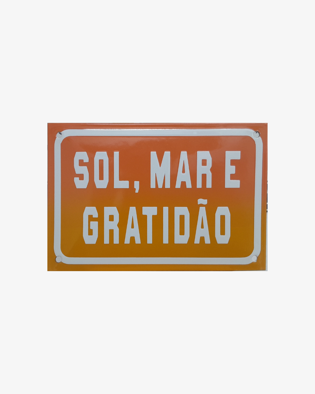 Placa esmaltada degradê olho de tigre 18x12